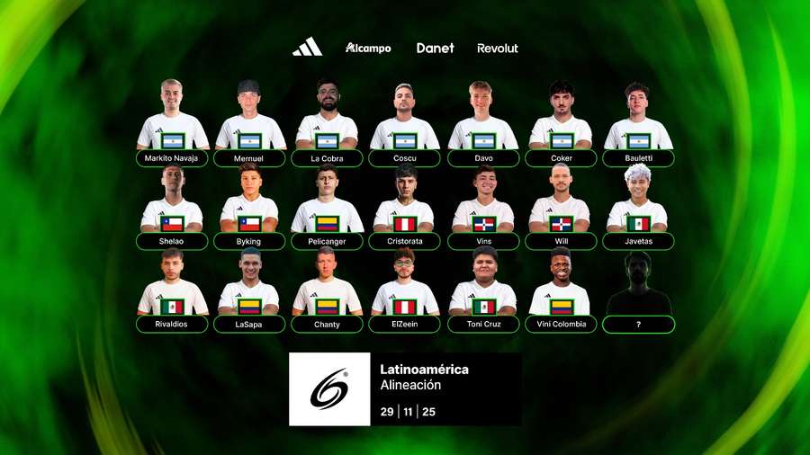 Los representantes de Latinoamérica Los representantes de Latinoamérica