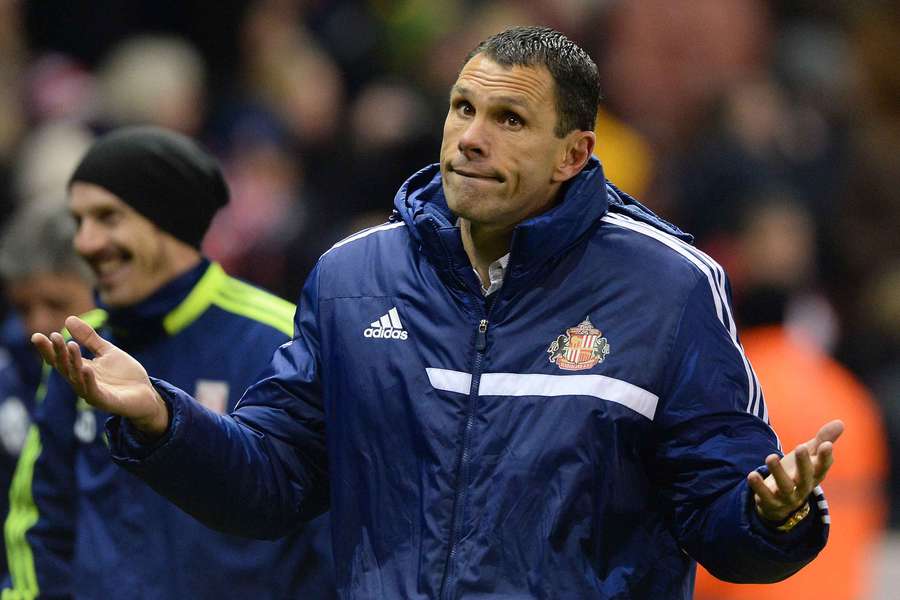Gus Poyet as Sunderland manager in 2013