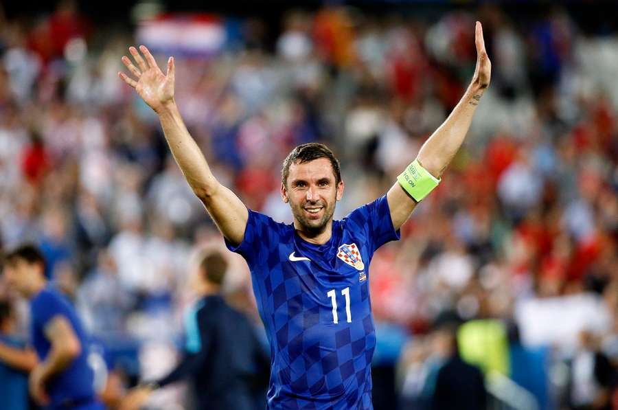 Darijo Srna captained the Croatian national team Darijo Srna captained the Croatian national team
