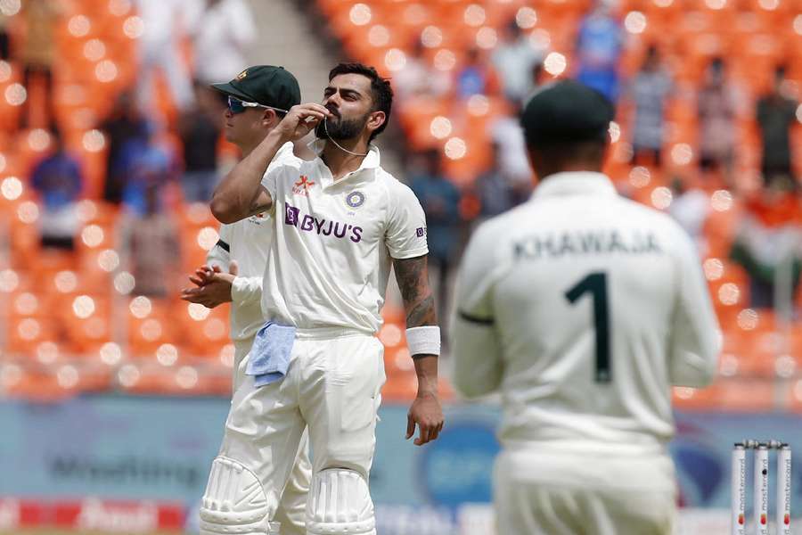 Kohli's relief was clear to see