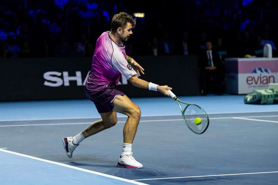 Wawrinka počas turnaja v Bazileji. Wawrinka počas turnaja v Bazileji.