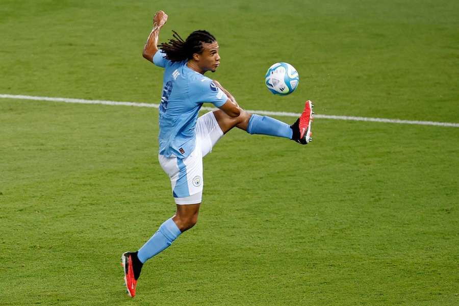 Ake went off in the match against Greece