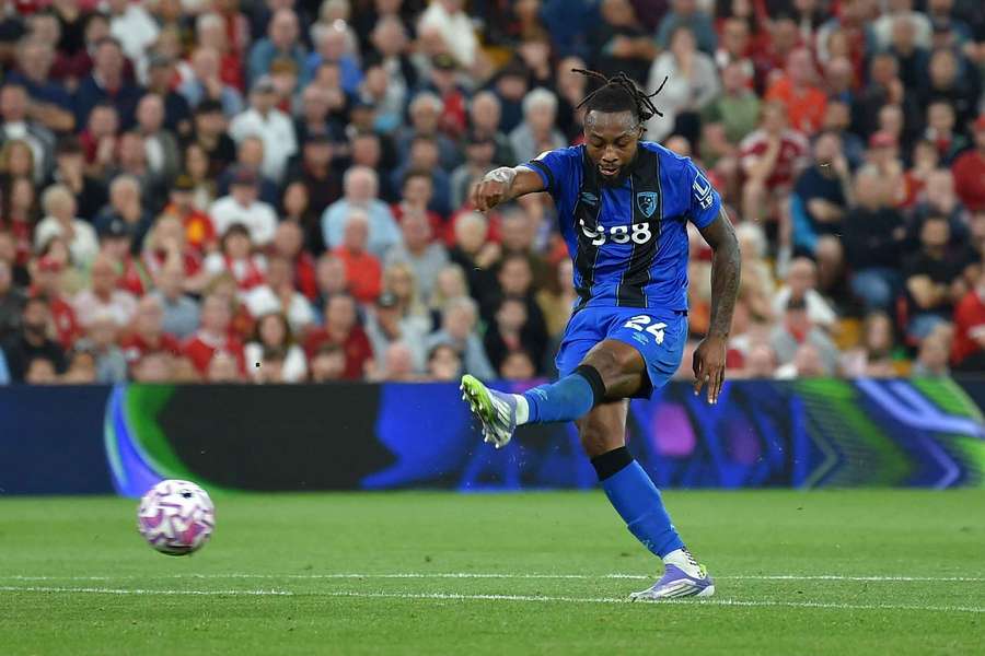 Semenyo was targeted by a man in the Anfield crowd on Friday evening