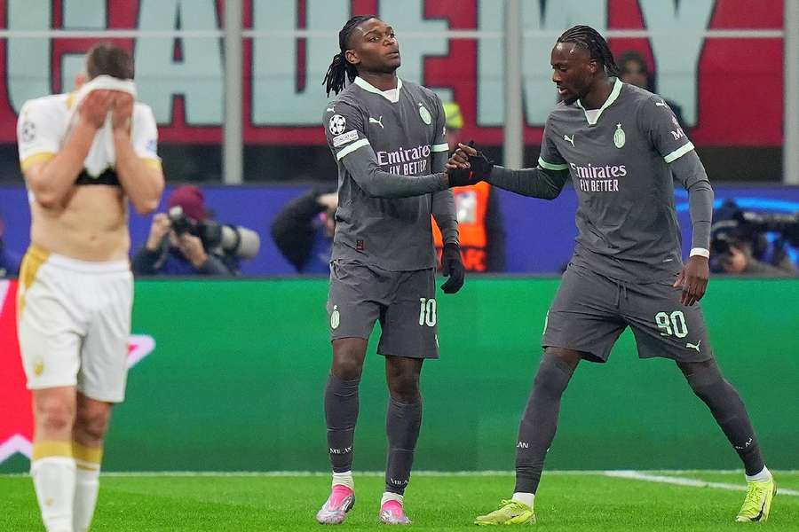 Leao and Abraham celebrate