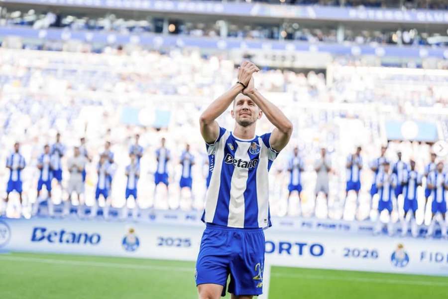 Luuk de Jong na apresentação pelo FC Porto Luuk de Jong na apresentação pelo FC Porto