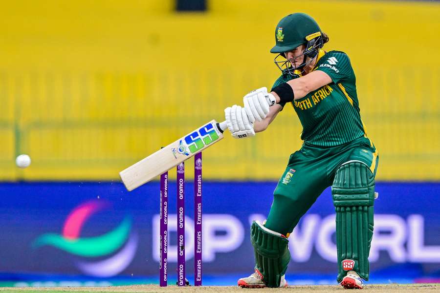 Laura Wolvaardt plays a shot during South Africa's ICC Women's World Cup win over Pakistan. Laura Wolvaardt plays a shot during South Africa's ICC Women's World Cup win over Pakistan.