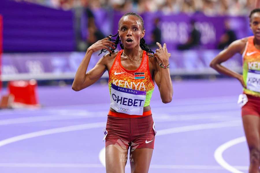 Beatrice Chebet is the only Kenyan to win a gold in Paris so far