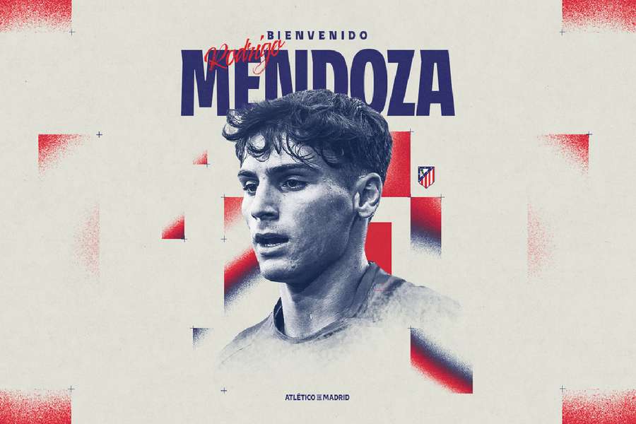 Rodrigo Mendoza es nuevo jugador del Atlético de Madrid