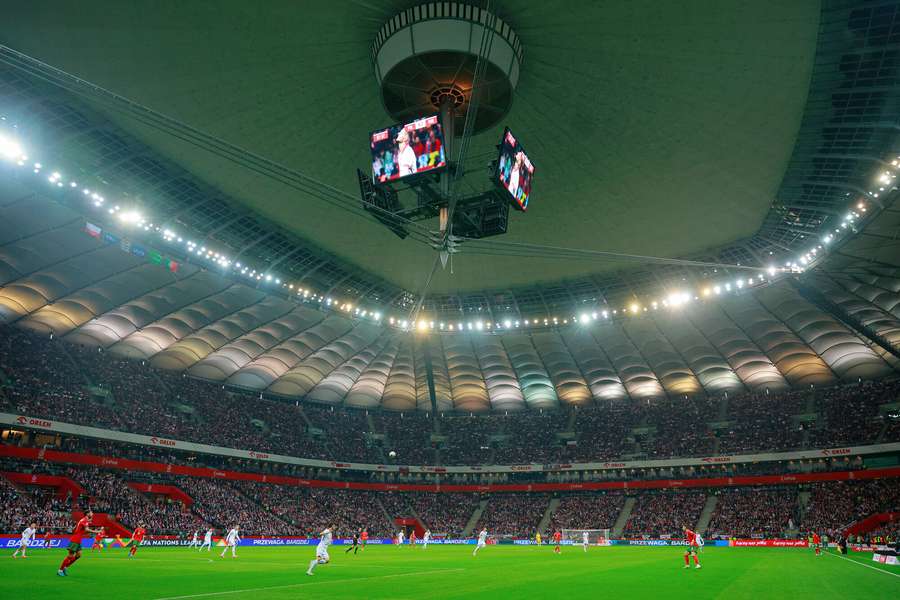 Seleção nacional polaca joga no PGE Narodowy há 13 anos