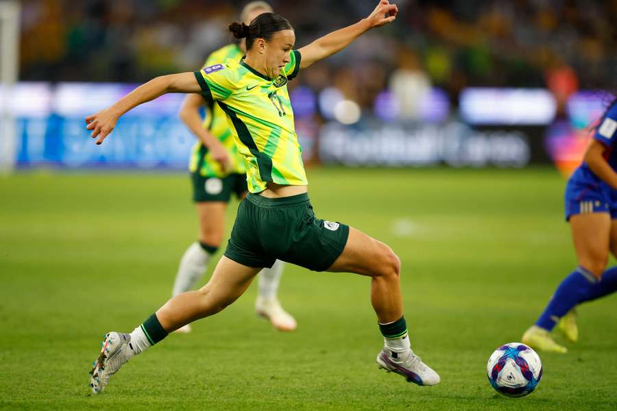 Australia's Amy Sayer in action during the Asian Cup against the Philippines Australia's Amy Sayer in action during the Asian Cup against the Philippines