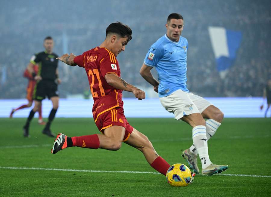 AS Roma's Paulo Dybala in action