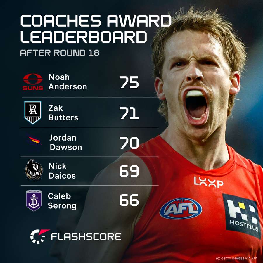 The main voters of the AFL AFL Afl Association player.