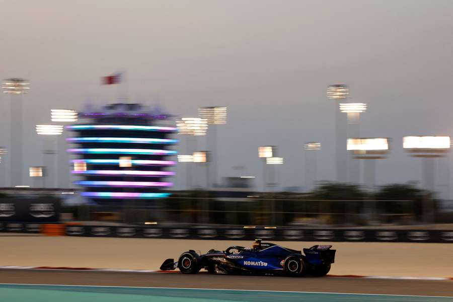 Logan Sargent nos testes de pré-temporada no Bahrein