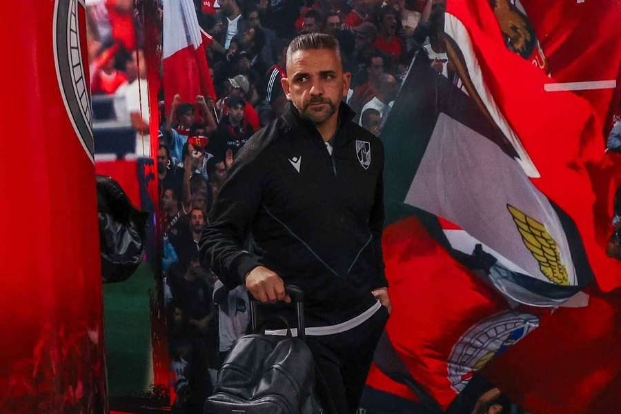Rui Borges à chegada ao Estádio da Luz