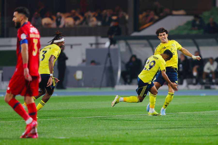 João Félix festeja o golo de Ghareeb
