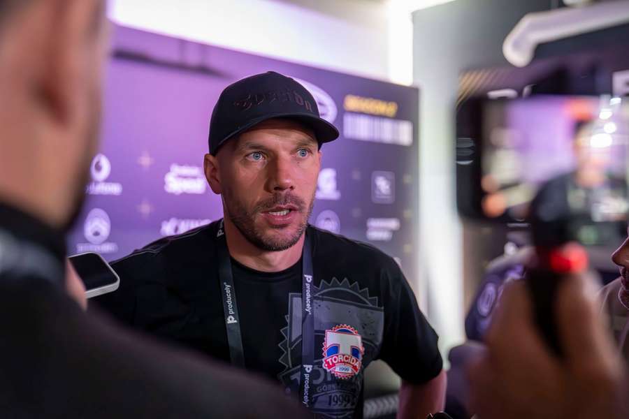 Lukas Podolski bei der Baller League.