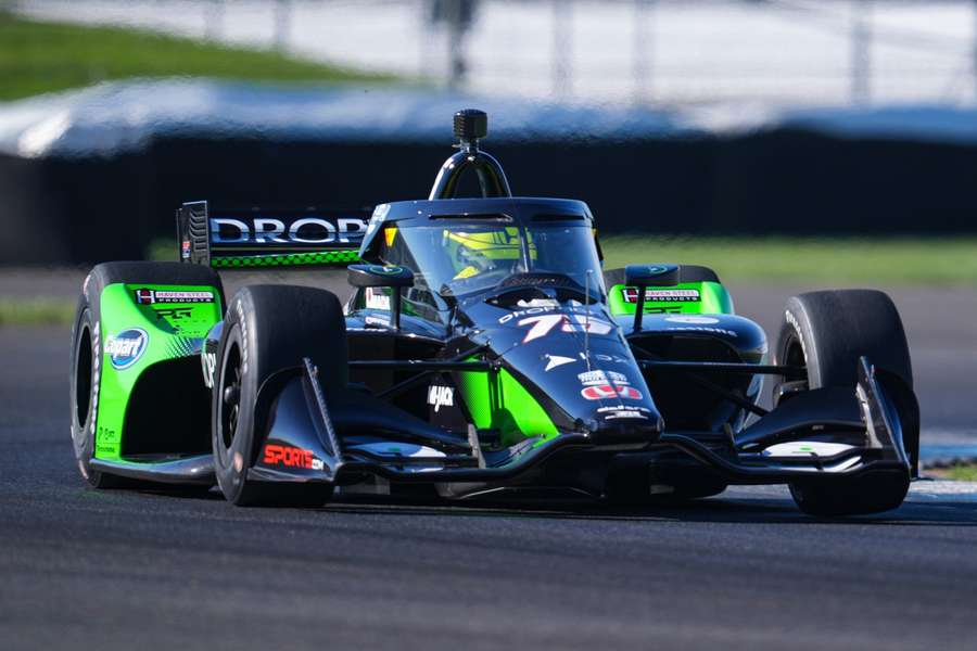 Mick Schumacher bei seinen ersten Runden im IndyCar.