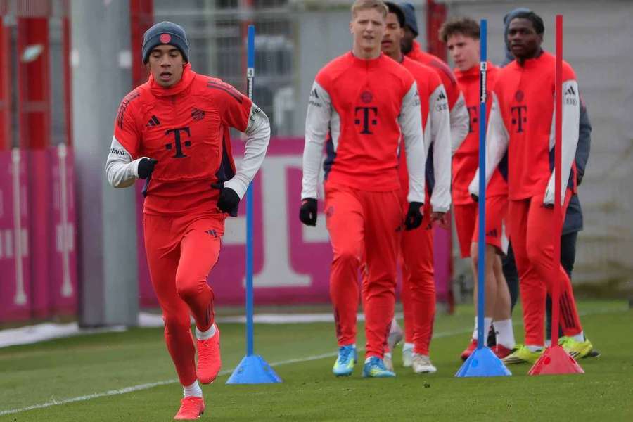 Jamal Musiala im Training.