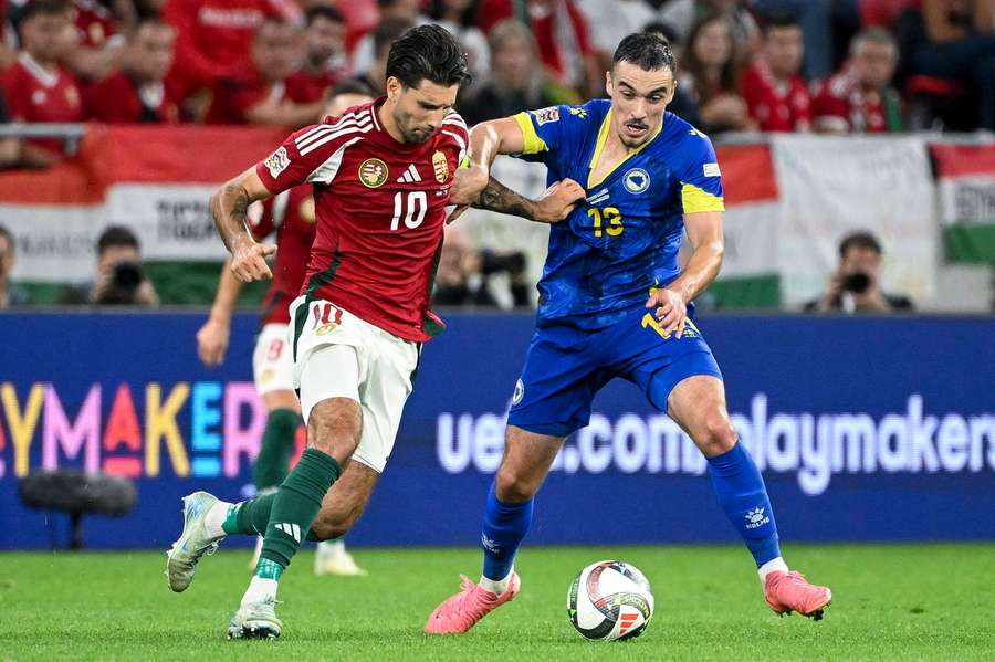 Auch Starspieler Dominik Szoboszlai (l.) konnte am torlosen Remis nichts ändern.