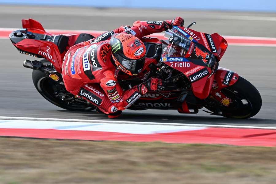 Francesco Bagnaia in actie in Indonesië