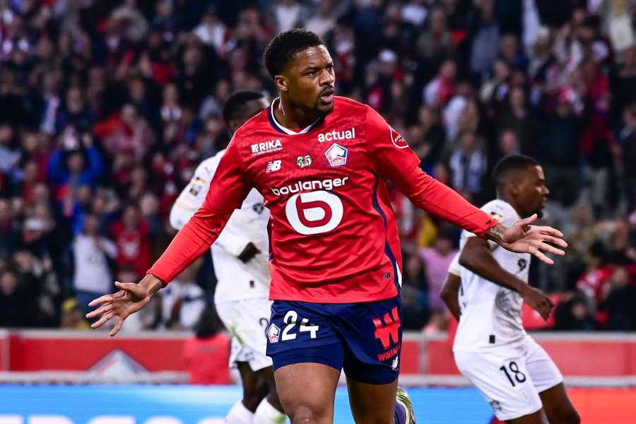 Chuba Akpom scored during his last game for Lille against Stade Reims on Saturday
