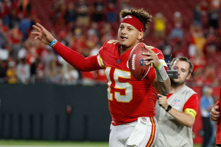 Kansas City Chiefs' Patrick Mahomes tossed three TDs in their 41-31 win over Bucs.