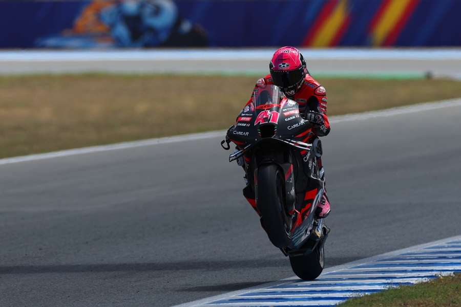 Espargaro in action in Jerez