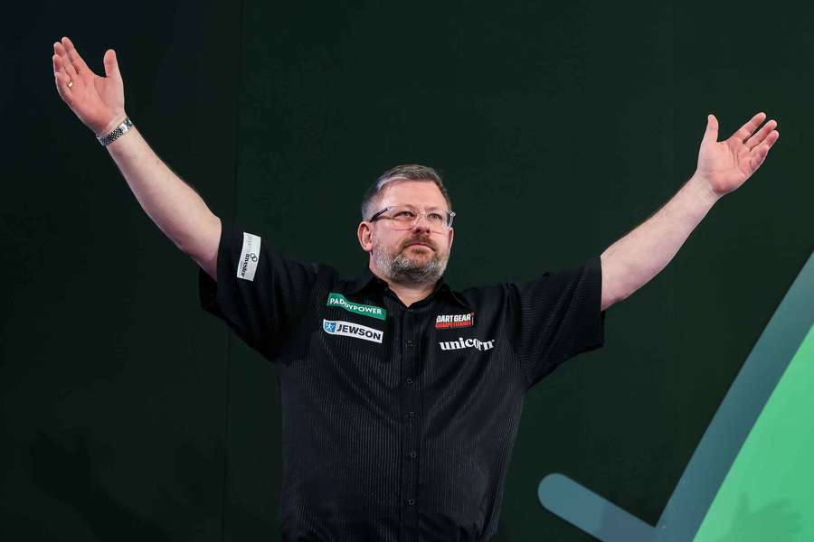 James Wade celebrates during his PDC World Darts Championship match against Ryusei Azemoto James Wade celebrates during his PDC World Darts Championship match against Ryusei Azemoto