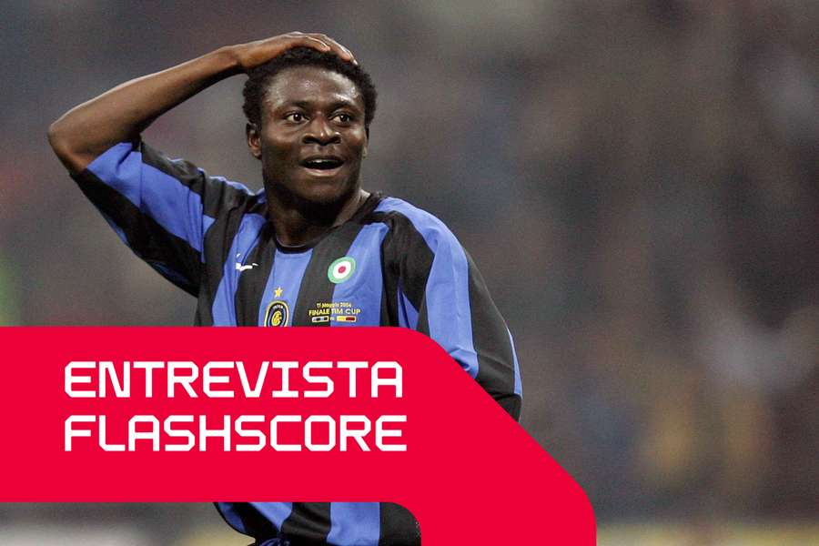 Obafemi Martins em ação pelo Inter de Milão em 2006