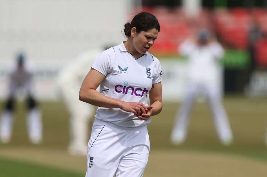 Alice Davidson-Richards during The Women's Ashes 2023 warm up match between England A Women Cricket and Australia Women 