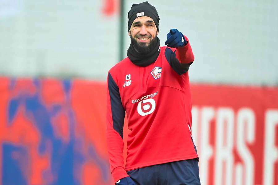 Bentaleb no treino do Lille