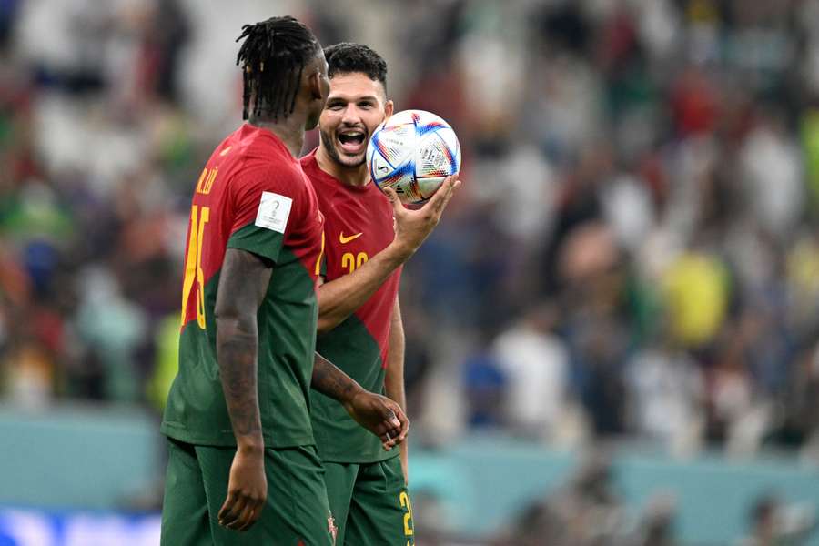 Gonçalo Ramos e Rafael Leão estiveram em destaque contra a Suíça