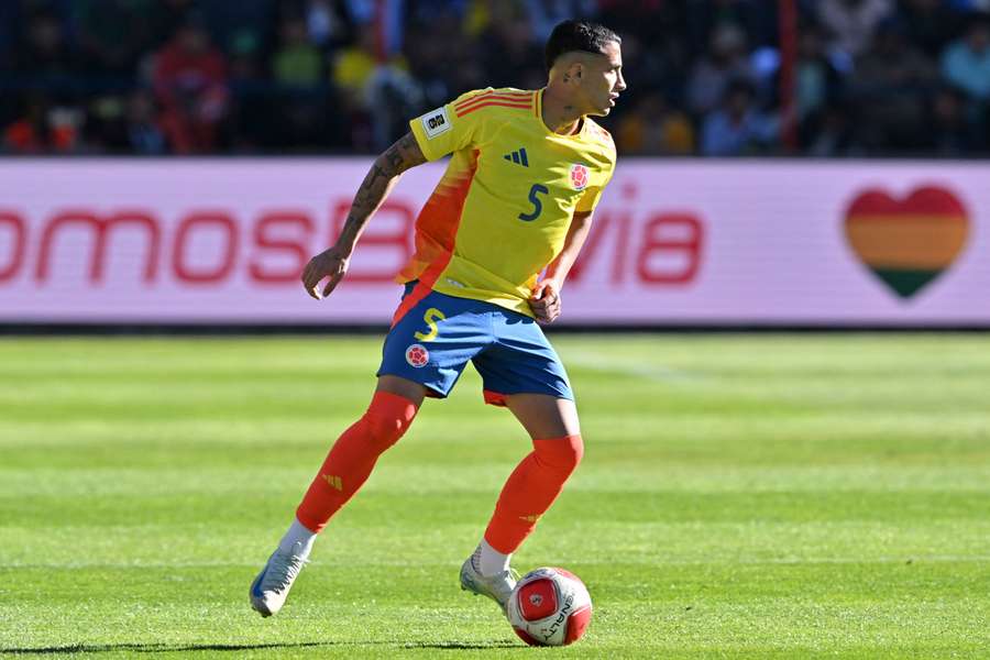 Kevin Castaño, en un partido con Colombia