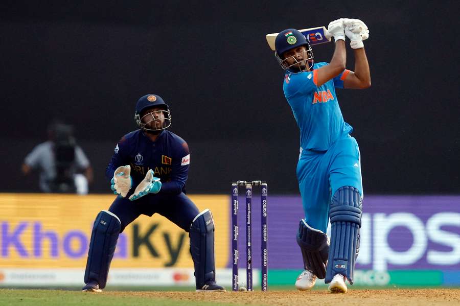 India's Iyer in action 