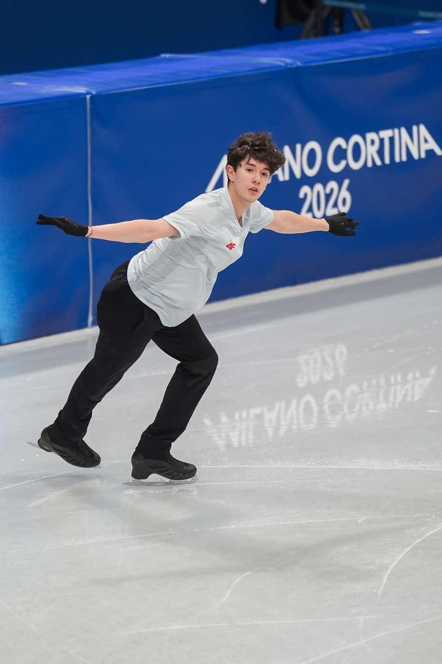 Hagara počas tréningu.