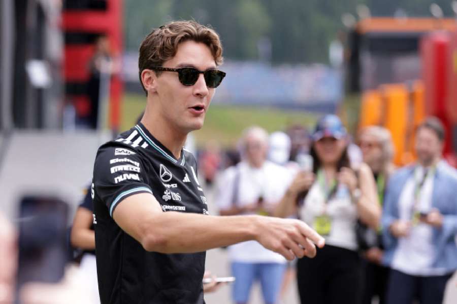 George Russell antes do primeiro treino