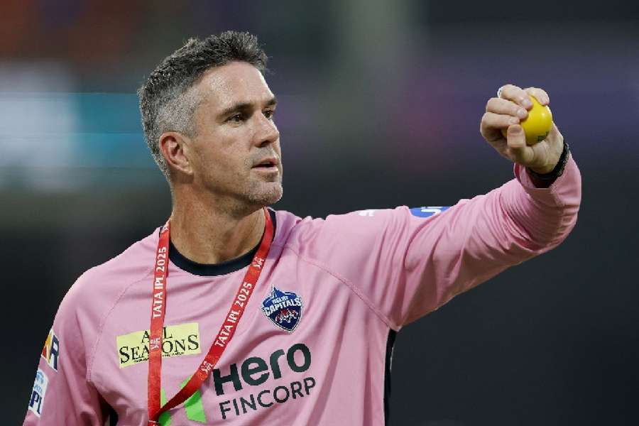 Kevin Pietersen during the warm-up before the match Kevin Pietersen during the warm-up before the match