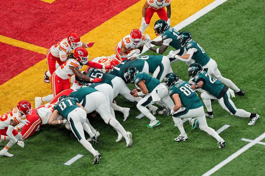 Seit 2022 haben die Eagles mit dem "Tush Push" laut TruMedia 30 Touchdowns erzielt.