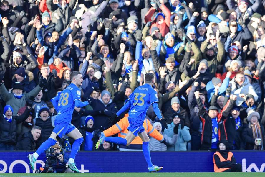 Birmingham celebrate against Coventry Birmingham celebrate against Coventry