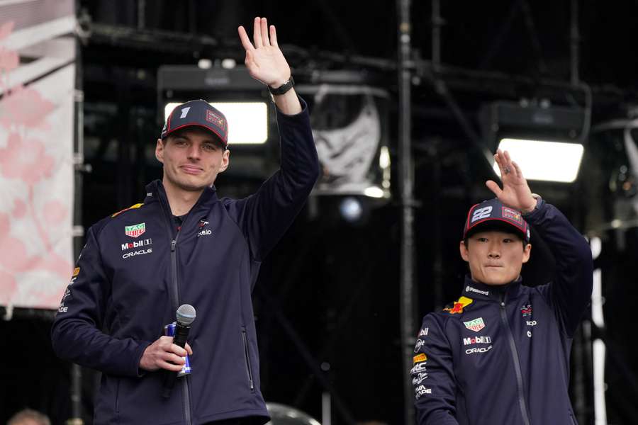 Verstappen y Tsunoda, pilotos de Red Bull