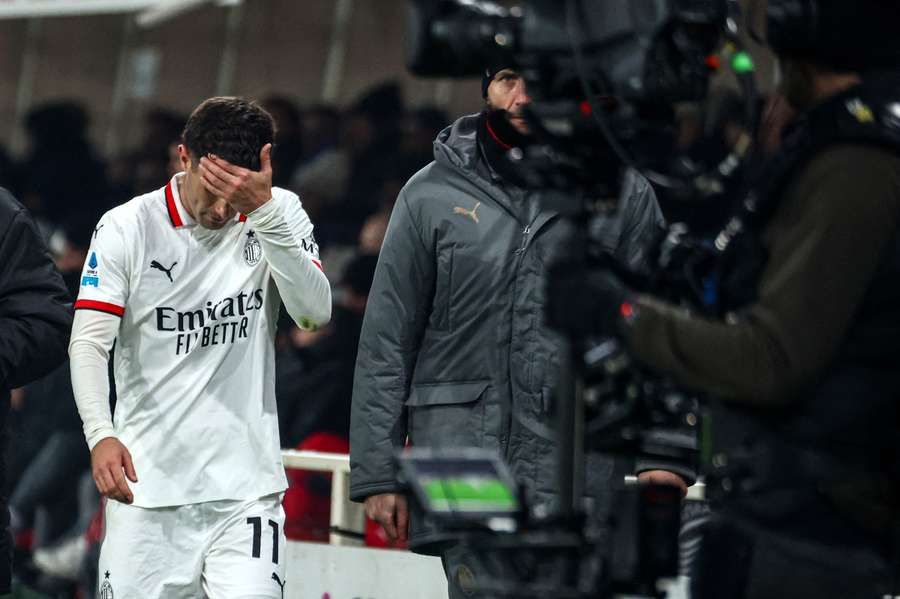 Christian Pulisic lors de sa sortie face à l'Atalanta.