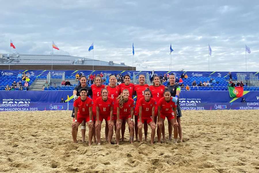 A Seleção feminina de futebol de praia em Tarnow