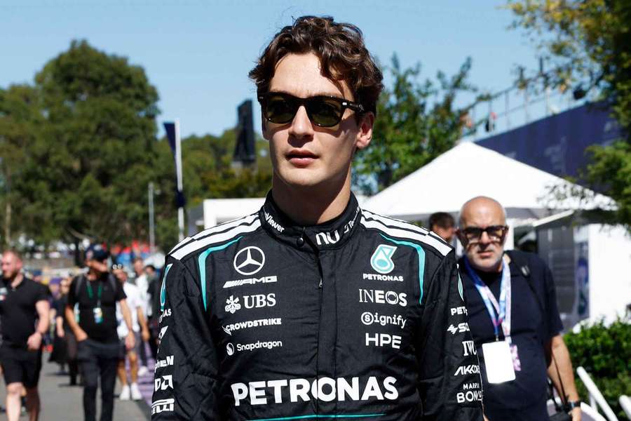 Mercedes' George Russell ahead of the Australian Grand Prix