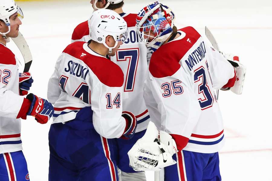 Die Montreal Canadiens feiern.