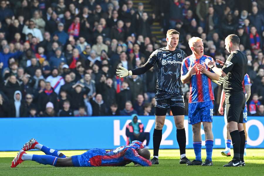 Jean-Philippe Mateta, touché lors de son match de Coupe contre Millwall.