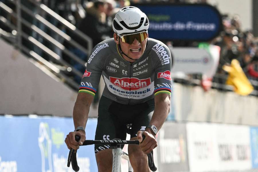 Mathieu van der Poel won his third Paris-Roubaix title on Sunday