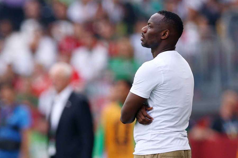Senegal's manager Pape Thiaw Senegal's manager Pape Thiaw