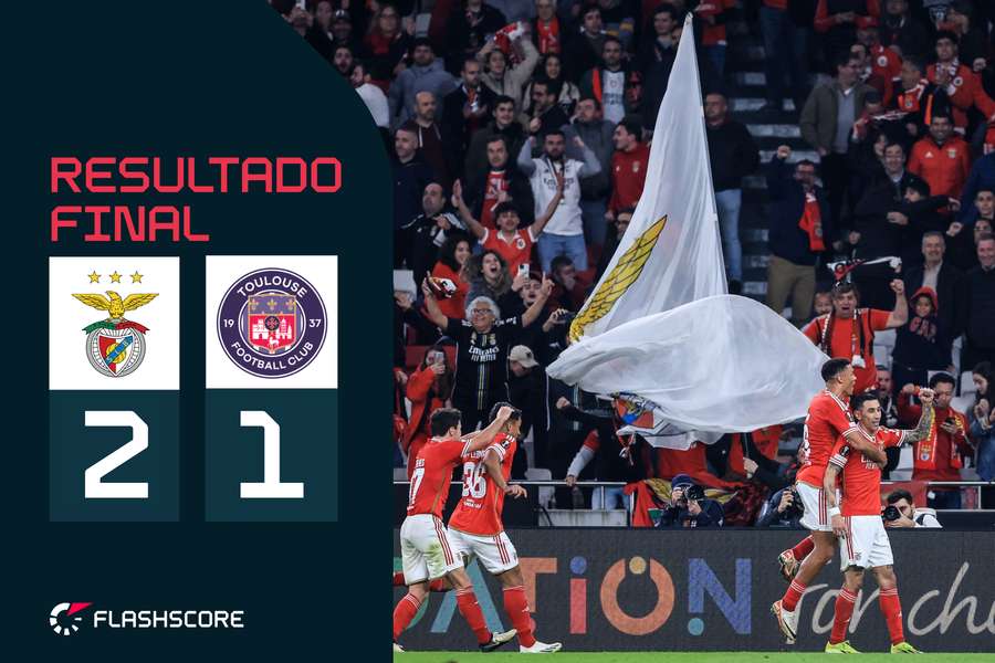 Benfica vence Toulouse na Luz