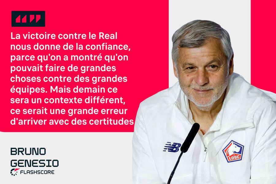 Bruno Genesio tempère les attentes.