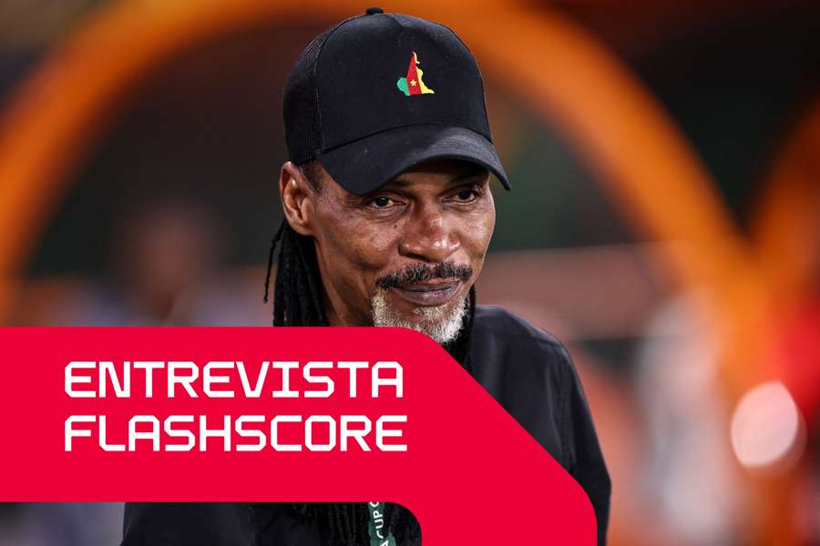 Rigobert Song enquanto treinador dos Camarões. Rigobert Song enquanto treinador dos Camarões.